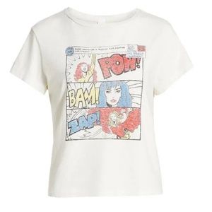 - Re/Done NWT Superwoman Classic Tee in Optic White Large - NEW